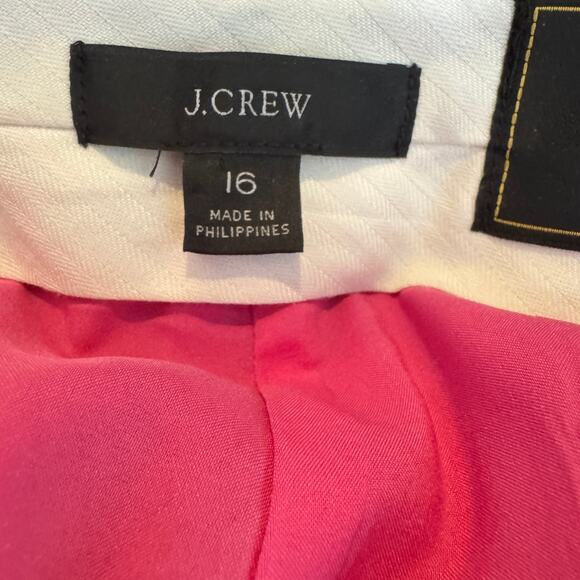 J.Crew Willa Full Length Wool Trousers in Pink Size 16 - Picture 8 of 13